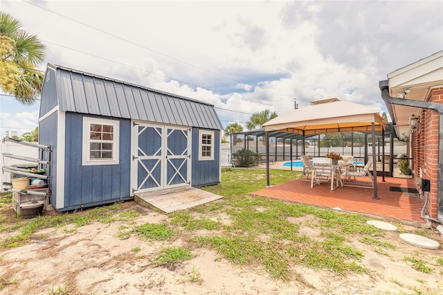 2724 N Halifax Ave, Daytona Beach, FL 32118 - view of shed with a gazebo and outdoor dining space