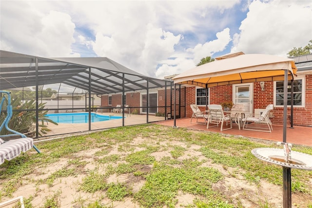 2724 N Halifax Ave, Daytona Beach, FL 32118 - swimming pool featuring a patio area, a gazebo, and a lanai