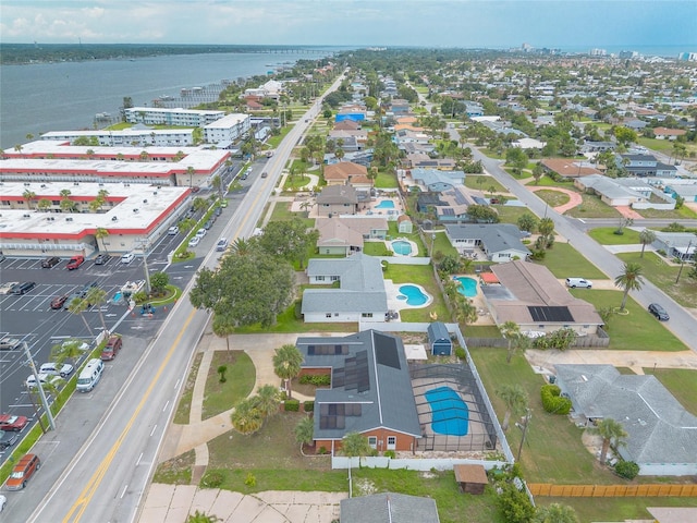 2724 N Halifax Ave, Daytona Beach, FL 32118 - bird's eye view of a pool and a nearby body of water