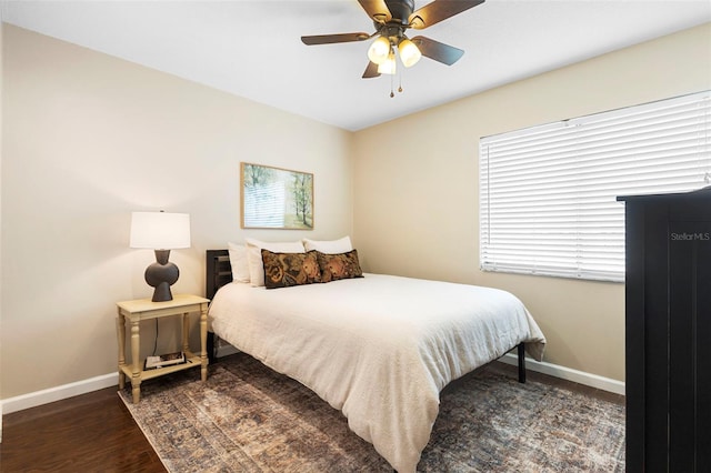 1261 Burning Tree Ln, Winter Park, FL 32792 - bedroom with wood finished floors and a ceiling fan