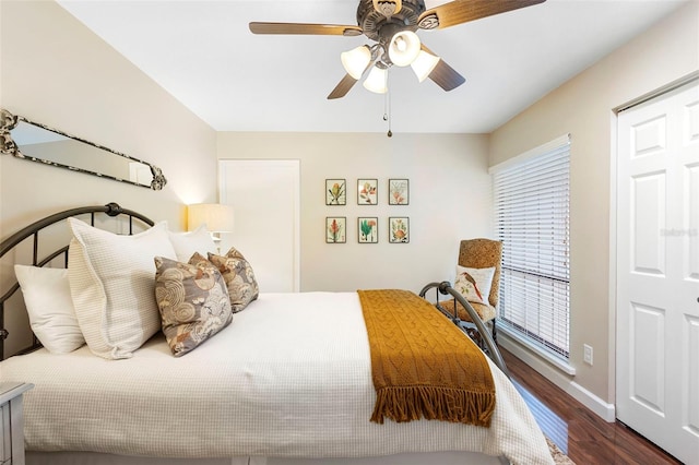 1261 Burning Tree Ln, Winter Park, FL 32792 - bedroom featuring wood finished floors and ceiling fan
