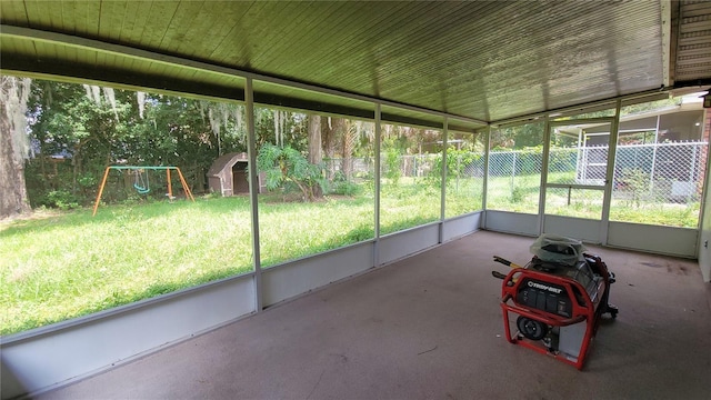 1513 S Elsasser St, Deland, FL 32720 - view of unfurnished sunroom