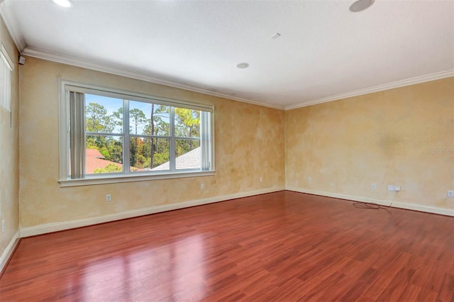 3428 Longleaf Rd, Ormond Beach, FL 32174 - unfurnished room with wood finished floors and crown molding