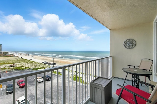 2043 S Atlantic Ave Unit 520, Daytona Beach, FL 32118 - balcony featuring view of water and beach