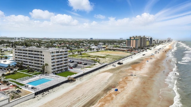 2043 S Atlantic Ave Unit 520, Daytona Beach, FL 32118 - drone / aerial view of expansive coastline and a pool