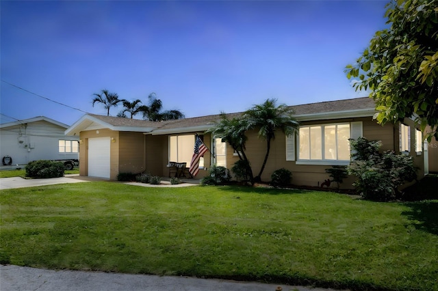 10 Venetian Cir, Port Orange, FL 32127 - ranch-style home featuring driveway, a garage, and a front lawn