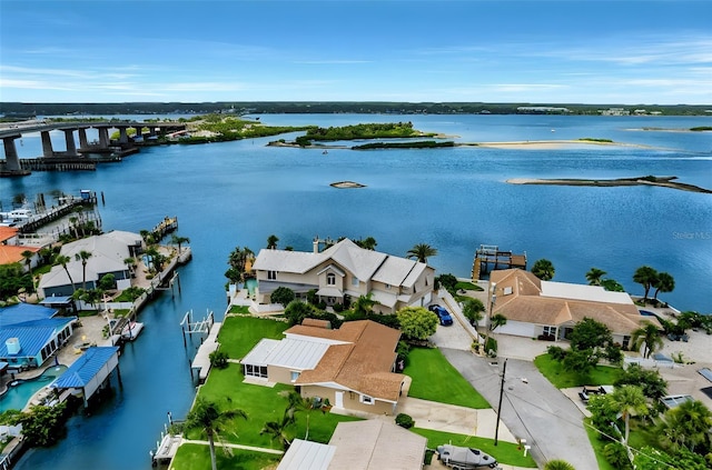 10 Venetian Cir, Port Orange, FL 32127 - aerial perspective of suburban area featuring a large body of water