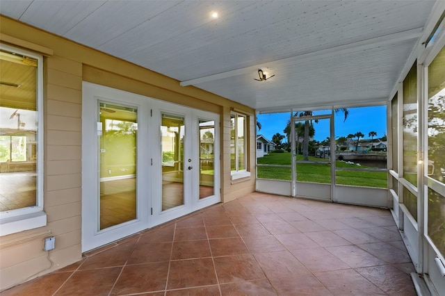 10 Venetian Cir, Port Orange, FL 32127 - unfurnished sunroom featuring french doors and healthy amount of natural light