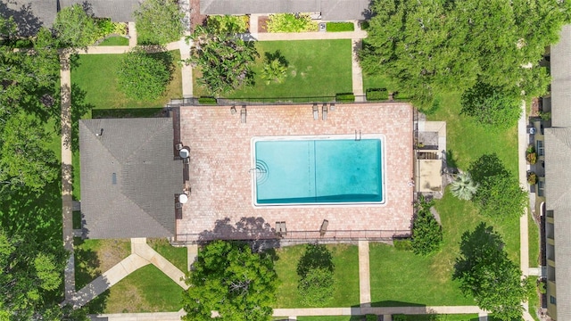 511 Polaris Loop Unit 105, Casselberry, FL 32707 - drone / aerial view of a pool area