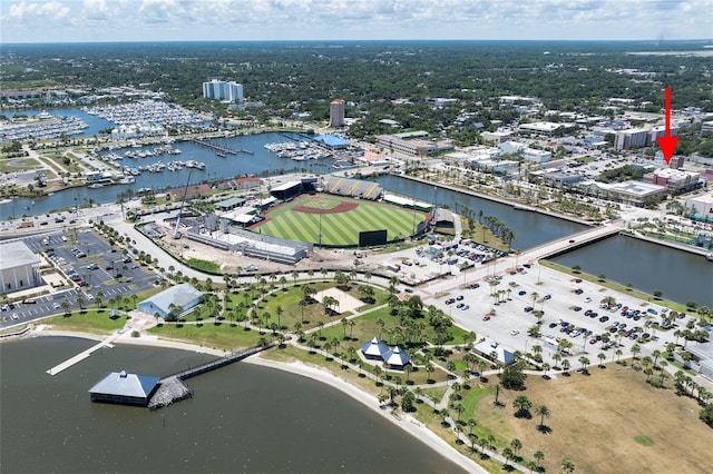 208 Wall St Unit 204, Daytona Beach, FL 32114 - aerial view of property's location with a large body of water and a marina