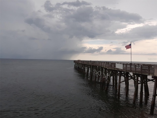 615 Weber Ave, Daytona Beach, FL 32114 - dock featuring a pier and a water view