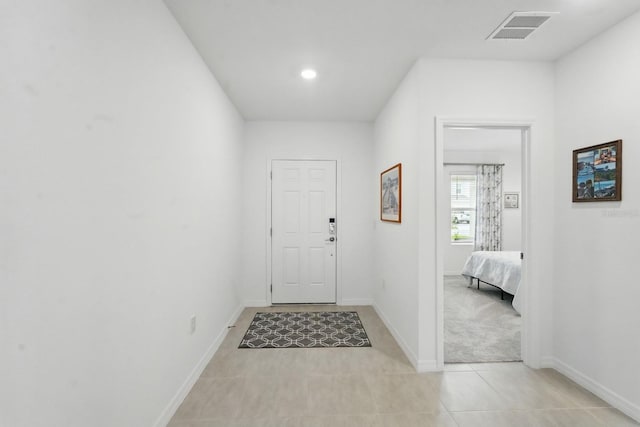 317 River Front Way, Edgewater, FL 32141 - entryway with light tile patterned flooring and recessed lighting