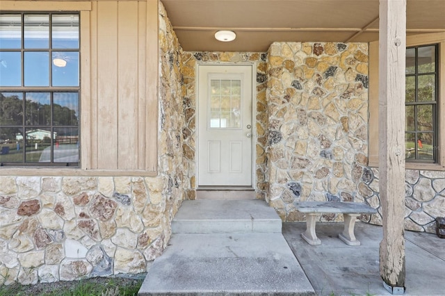 5759 Dogwood Rd, Port Orange, FL 32127 - view of exterior entry featuring stone siding