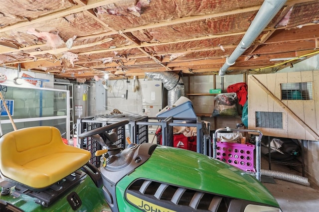 5759 Dogwood Rd, Port Orange, FL 32127 - unfinished below grade area with water heater
