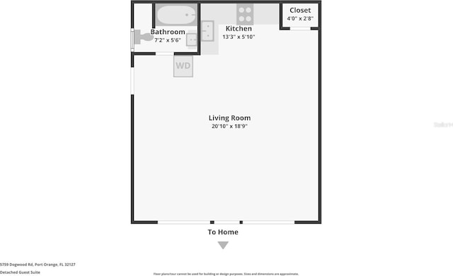 5759 Dogwood Rd, Port Orange, FL 32127 - view of home floor plan