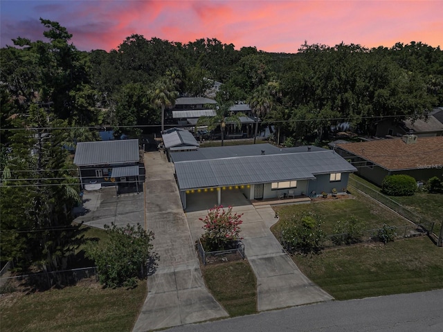 1085 Indigo Rd, Ormond Beach, FL 32174 - aerial view at dusk