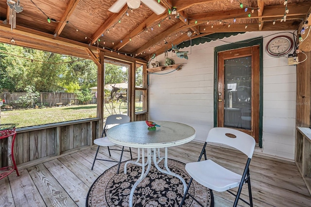 1085 Indigo Rd, Ormond Beach, FL 32174 - sunroom with vaulted ceiling