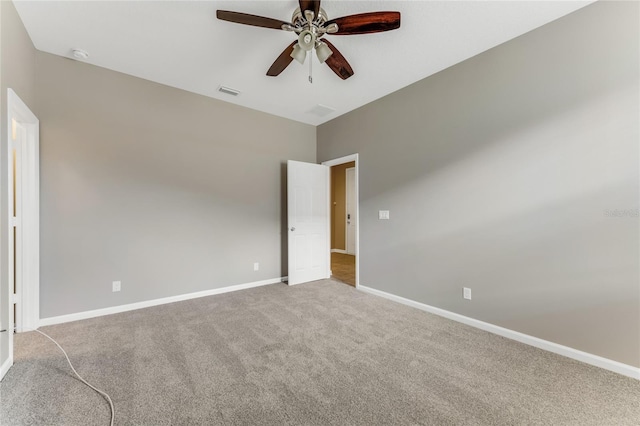32 Abacus Ave, Ormond Beach, FL 32174 - unfurnished room featuring ceiling fan, carpet floors, and a smoke detector