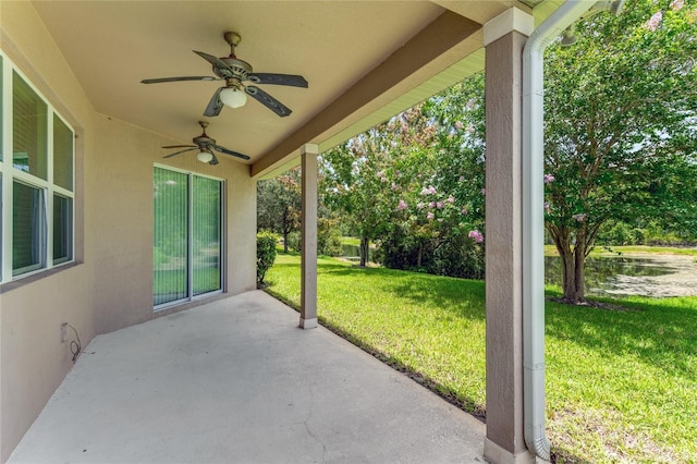 32 Abacus Ave, Ormond Beach, FL 32174 - view of patio with ceiling fan