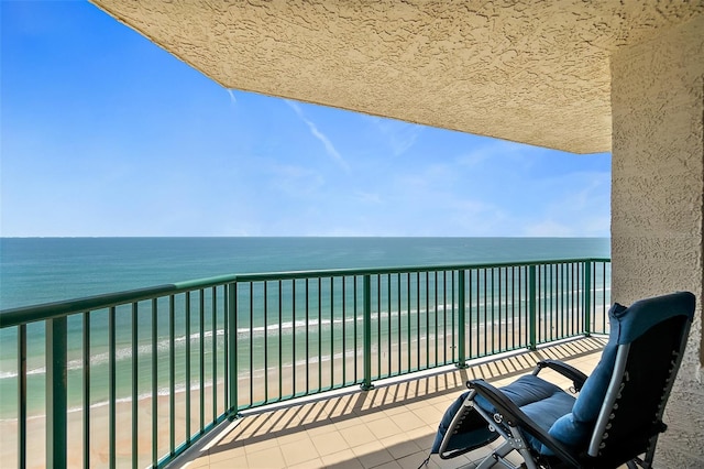 3315 S Atlantic Ave Unit 1605, Daytona Beach Shores, FL 32118 - balcony featuring view of water and beach