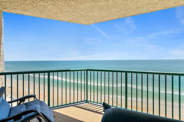 3315 S Atlantic Ave Unit 1605, Daytona Beach Shores, FL 32118 - balcony with view of water and beach