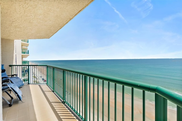 3315 S Atlantic Ave Unit 1605, Daytona Beach Shores, FL 32118 - balcony featuring view of water and beach