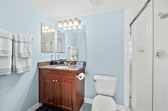 3315 S Atlantic Ave Unit 1605, Daytona Beach Shores, FL 32118 - bathroom featuring a stall shower and vanity