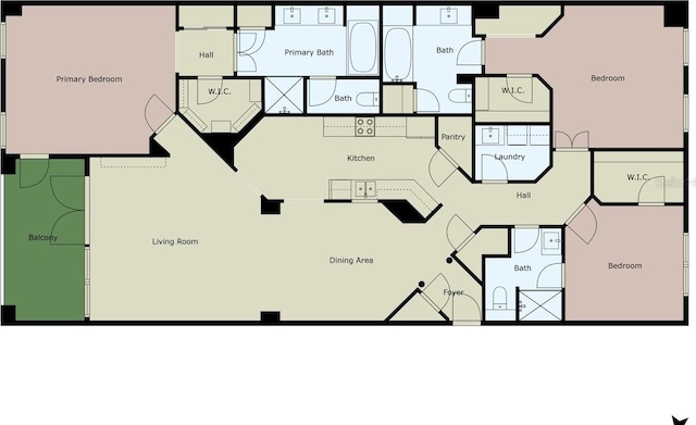 424 Luna Bella Ln Unit 330, New Smyrna Beach, FL 32168 - view of floor plan / room layout