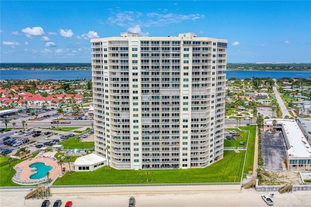 2545 S Atlantic Ave Unit 102, Daytona Beach Shores, FL 32118 - view of apartment building / complex with a water view