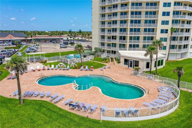 2545 S Atlantic Ave Unit 102, Daytona Beach Shores, FL 32118 - community pool featuring a patio area