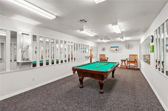 2545 S Atlantic Ave Unit 102, Daytona Beach Shores, FL 32118 - game room with carpet and pool table