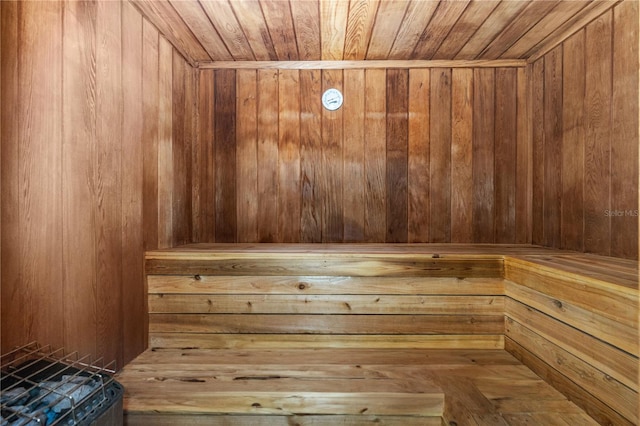 2545 S Atlantic Ave Unit 102, Daytona Beach Shores, FL 32118 - relaxing sauna featuring wooden walls and wood ceiling