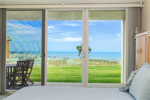 2545 S Atlantic Ave Unit 102, Daytona Beach Shores, FL 32118 - doorway featuring a water view