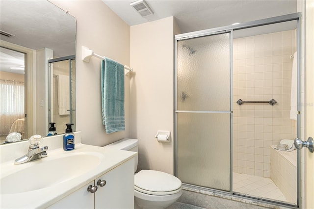 2545 S Atlantic Ave Unit 102, Daytona Beach Shores, FL 32118 - bathroom with a stall shower and vanity