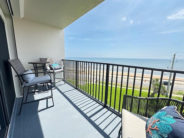 2860 Ocean Shore Blvd Unit 5020, Ormond Beach, FL 32176 - balcony featuring a water view