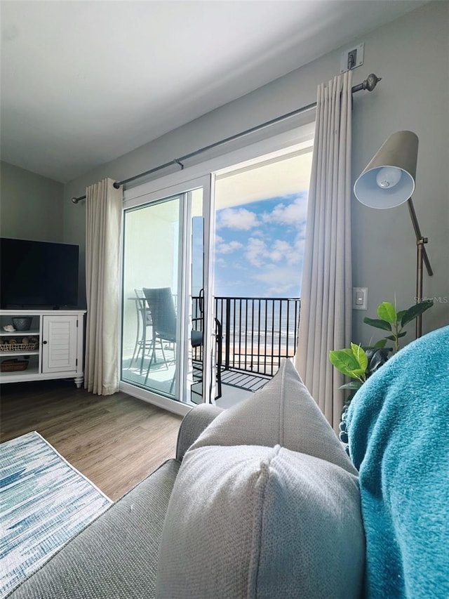 2860 Ocean Shore Blvd Unit 5020, Ormond Beach, FL 32176 - living area with wood finished floors