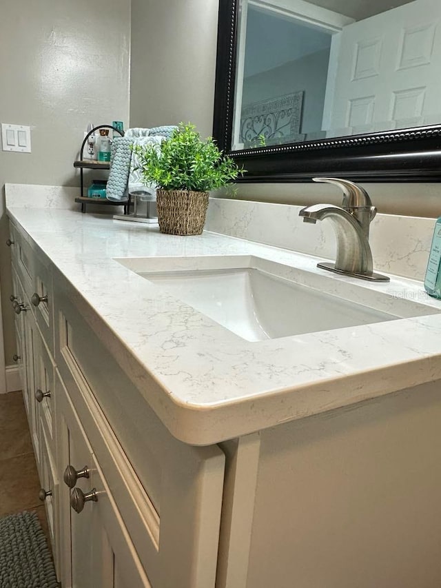 2860 Ocean Shore Blvd Unit 5020, Ormond Beach, FL 32176 - bathroom featuring vanity and tile patterned floors