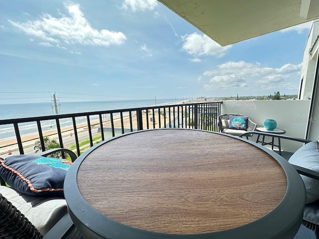 2860 Ocean Shore Blvd Unit 5020, Ormond Beach, FL 32176 - balcony featuring a water view