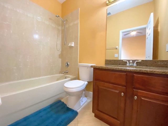 19320 Oberly Pkwy, Orlando, FL 32833 - full bath featuring tub / shower combination, tile patterned flooring, and vanity