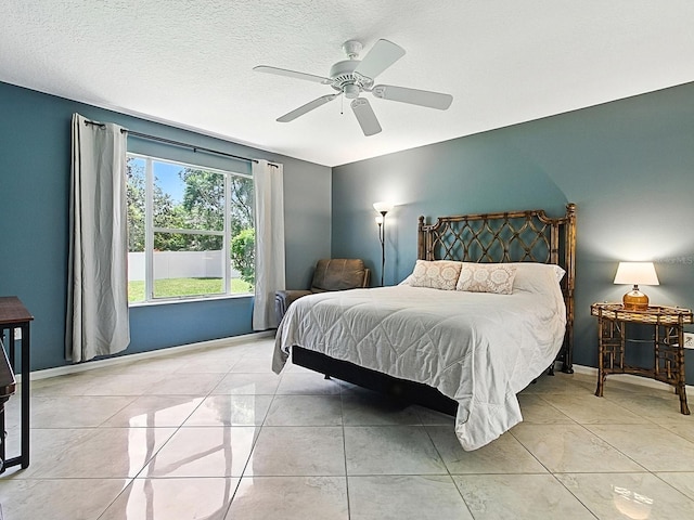 5936 Boggs Ford Rd, Port Orange, FL 32127 - bedroom featuring a ceiling fan and light tile patterned flooring