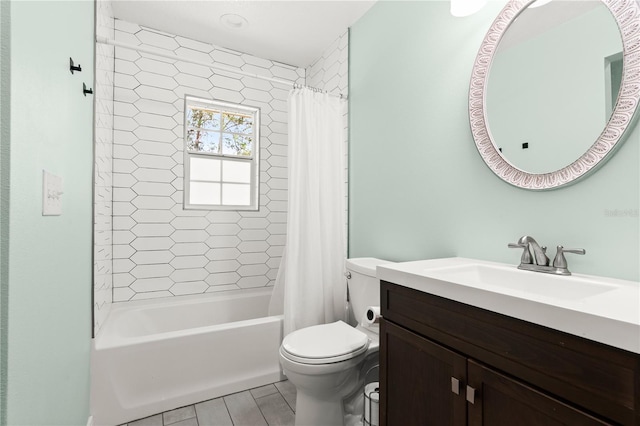 2455 Whooping Crane Dr, De Leon Springs, FL 32130 - bathroom featuring vanity and shower / bath combo with shower curtain