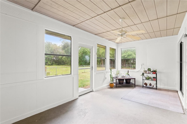2455 Whooping Crane Dr, De Leon Springs, FL 32130 - sunroom featuring concrete flooring and plenty of natural light