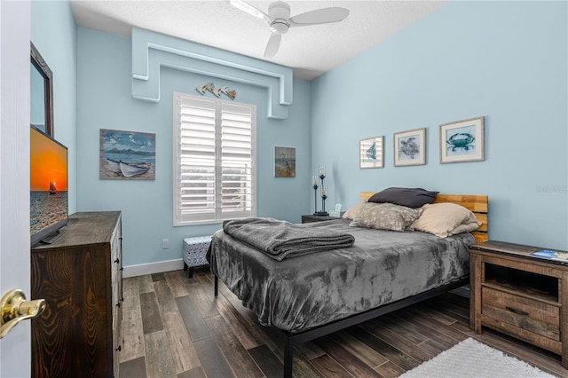 801 Arbor Glen Ct, Ormond Beach, FL 32174 - bedroom featuring dark wood finished floors and a ceiling fan