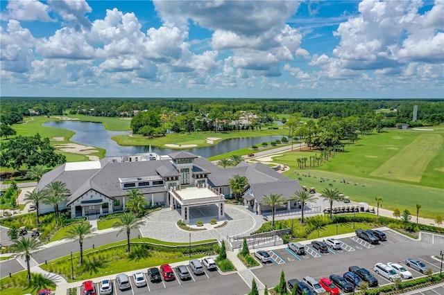 801 Arbor Glen Ct, Ormond Beach, FL 32174 - drone / aerial view of a golf course and a large body of water