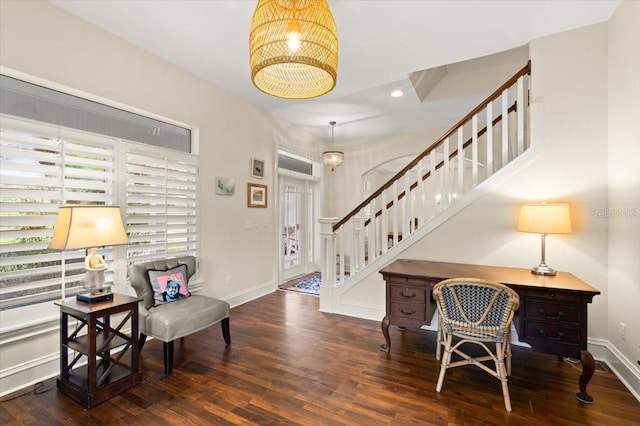 113 Neptune Ave, Ormond Beach, FL 32176 - home office featuring wood finished floors and recessed lighting