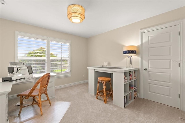 113 Neptune Ave, Ormond Beach, FL 32176 - home office with light colored carpet and baseboards