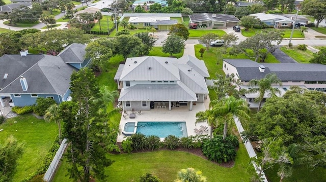 113 Neptune Ave, Ormond Beach, FL 32176 - aerial view of residential area featuring a pool area