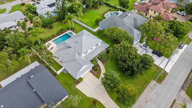 113 Neptune Ave, Ormond Beach, FL 32176 - aerial perspective of suburban area with a pool
