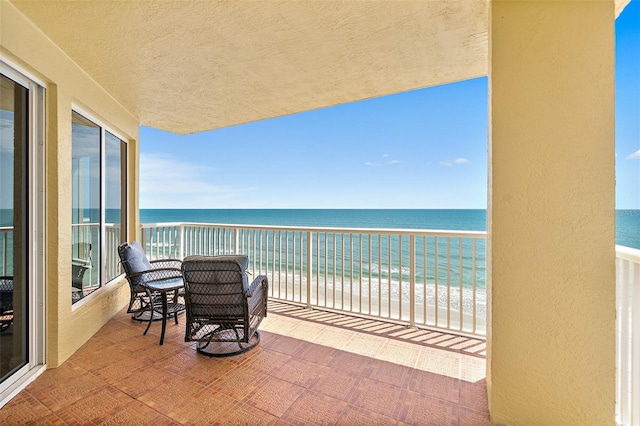 2901 S Atlantic Ave Unit 603, Daytona Beach Shores, FL 32118 - balcony featuring view of water and beach