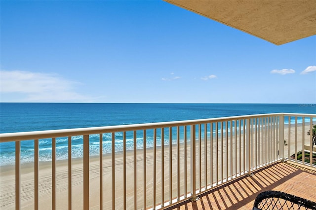 2901 S Atlantic Ave Unit 603, Daytona Beach Shores, FL 32118 - balcony featuring view of water and beach